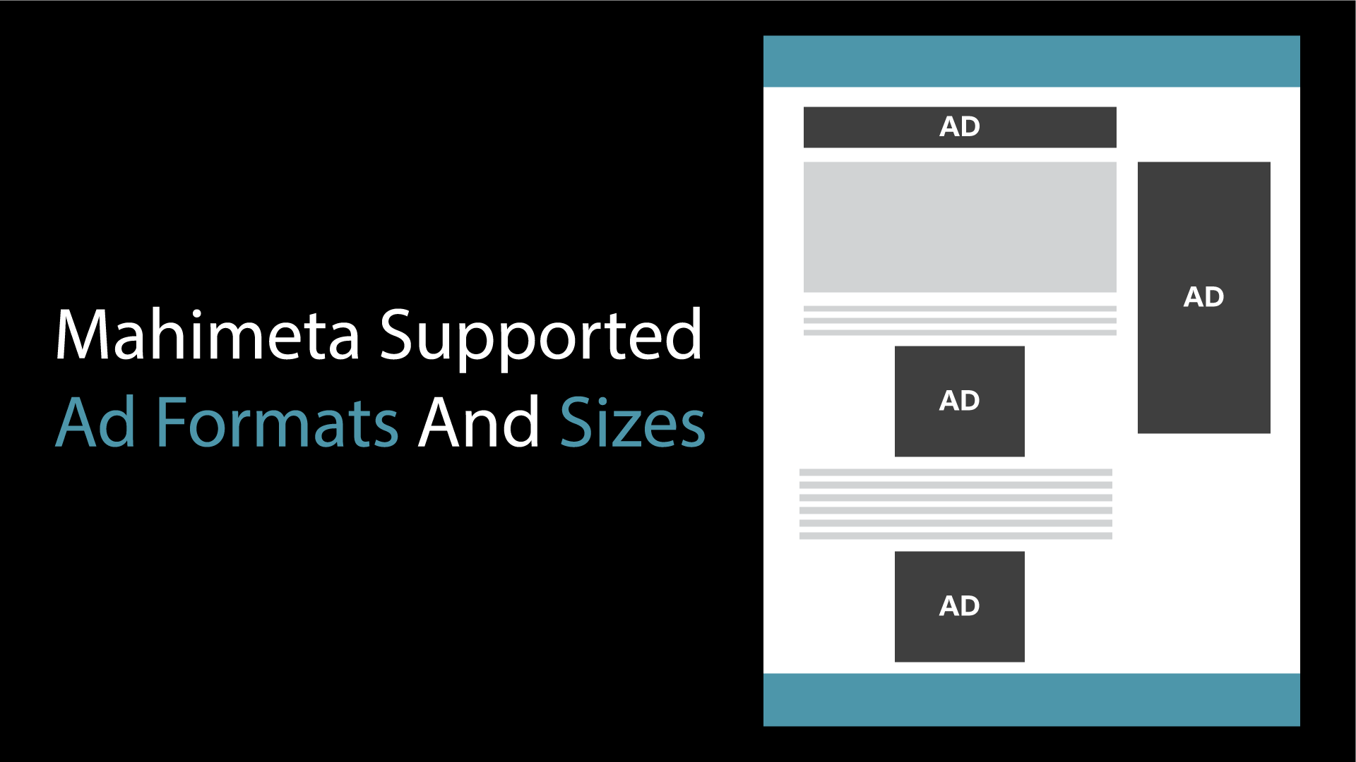 Mahimeta Supported Ad Formats and Sizes